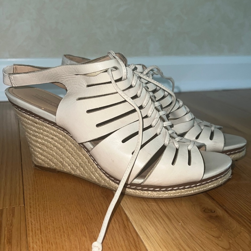 Joan & Divide Lace Up Wedge
